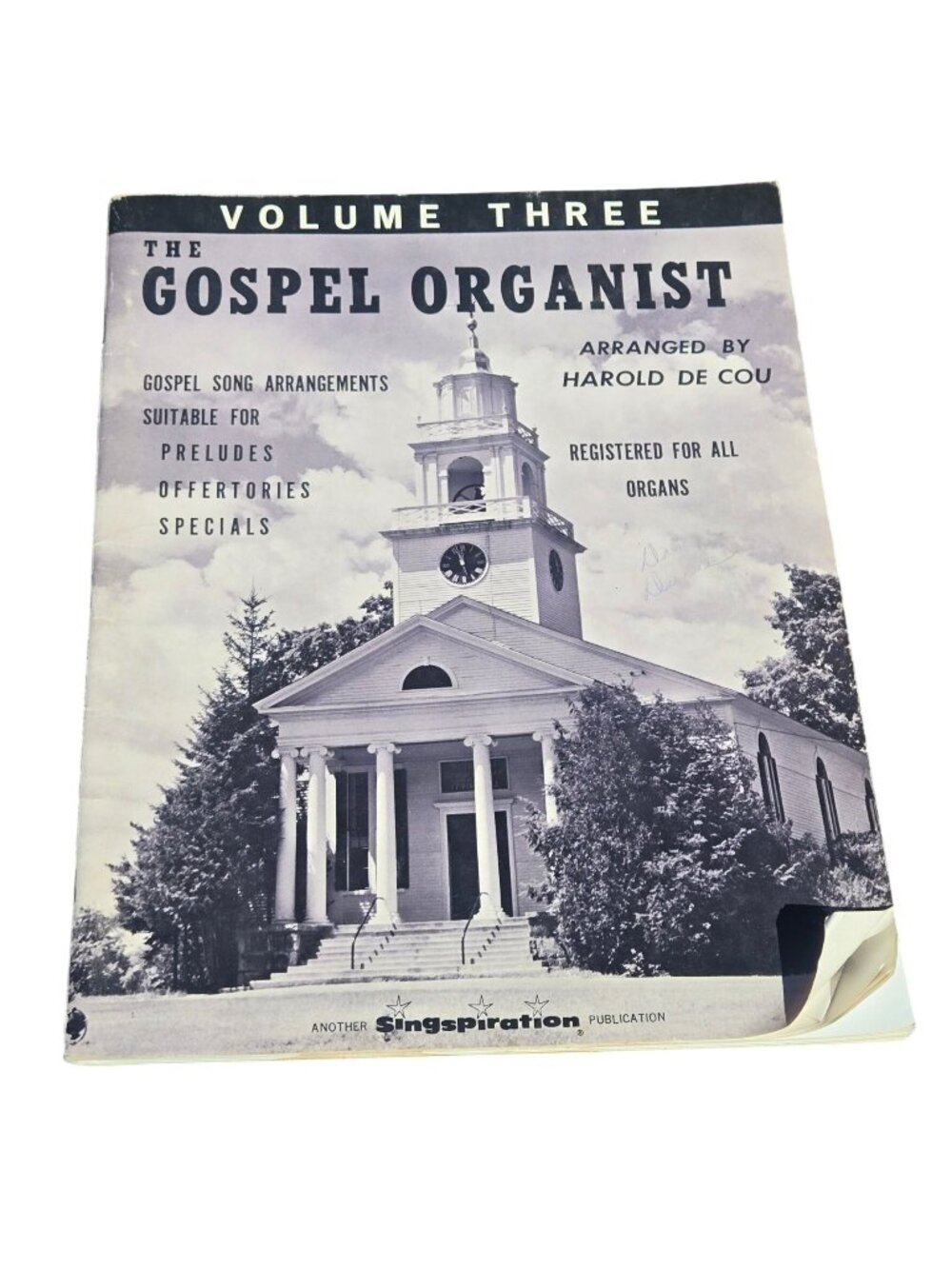 The Gospel Organist Volume 3 1965 Singspiration Gospel Song Arrangements